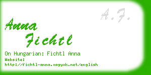 anna fichtl business card